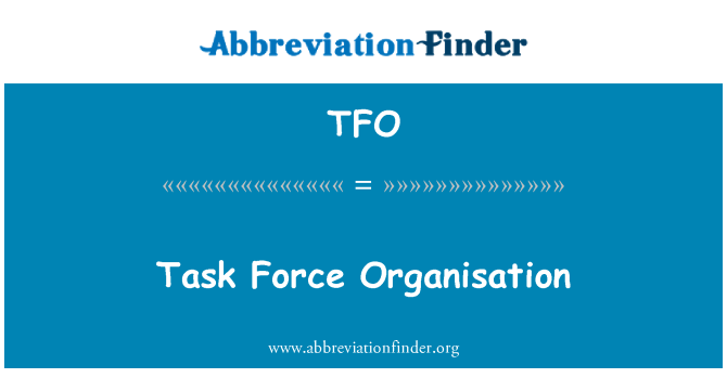 TFO: Odbor organizace
