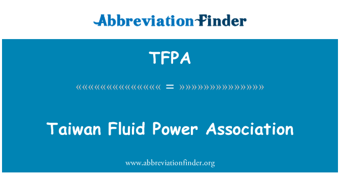 TFPA: 臺灣流體動力協會