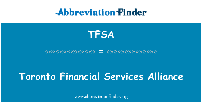TFSA: Aliancia finančné služby Toronto