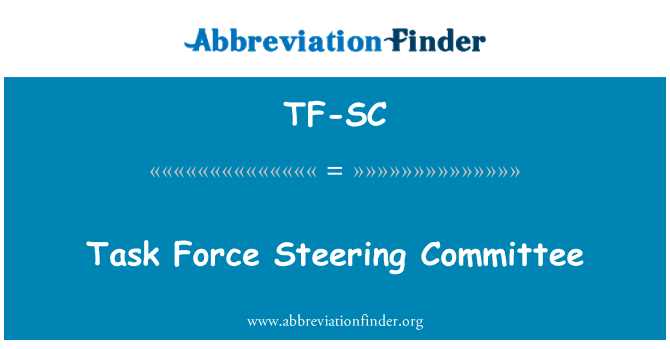 TF-SC: Task Force Steering Committee