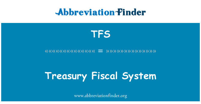 TFS: Sistem fiskal Perbendaharaan