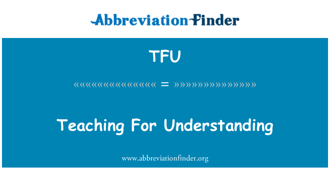 TFU: Tagħlim għal Fehim