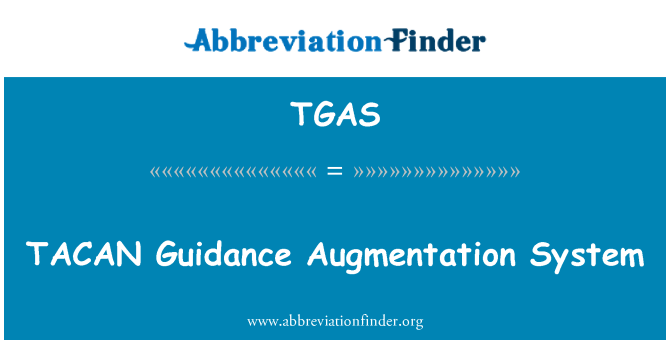 TGAS: TACAN sistem panduan Augmentation