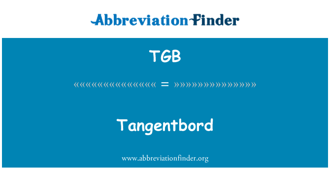 TGB: Tangentbord