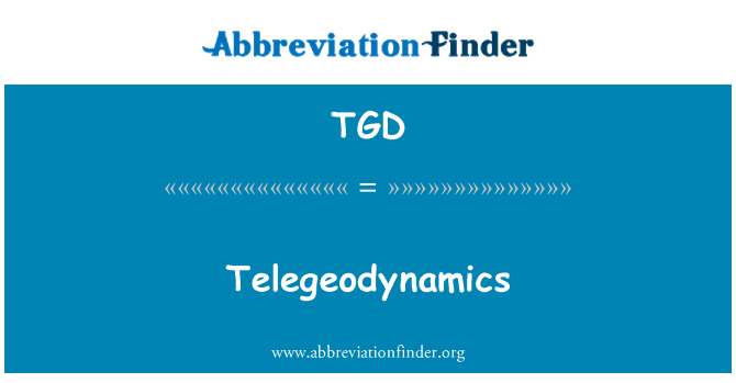 TGD: Telegeodynamics