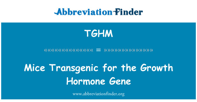 TGHM: Ratones transgénicos para el gen de la hormona de crecimiento