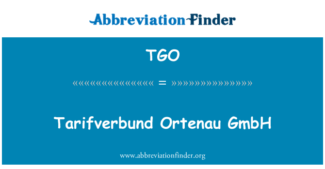TGO: Tarifverbund-Ortenau GmbH