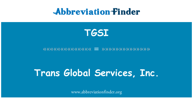 TGSI: Trans Global Services, Inc.