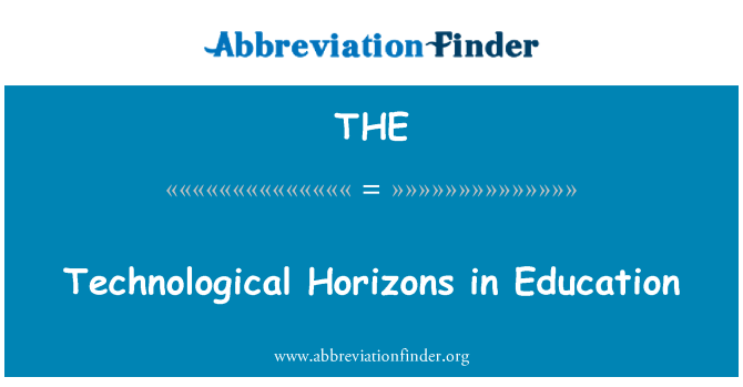 THE: Horitzons tecnològics en l'educació
