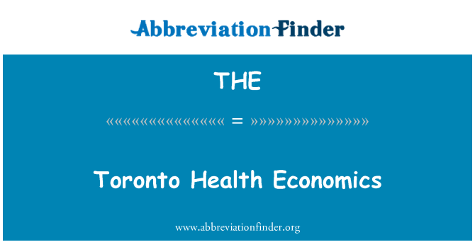 THE: Toronto Sundhedsøkonomi
