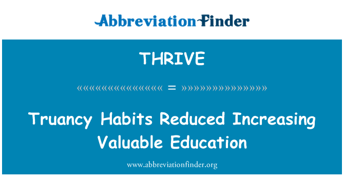 THRIVE: Drawwiet truancy mnaqqsa edukazzjoni siewja li qed jiżdiedu