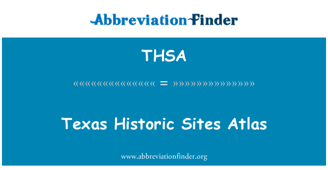 THSA: Llocs històrics de Texas Atlas