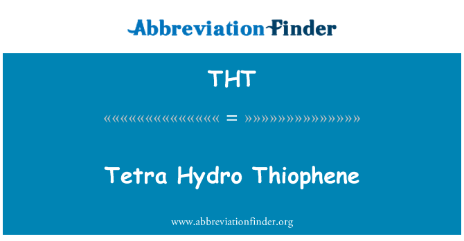 THT: Hidro tiofena Tetra