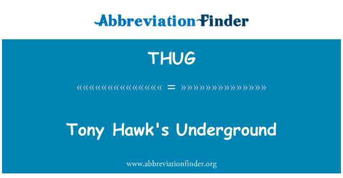 THUG: Tony Hawk anba tè