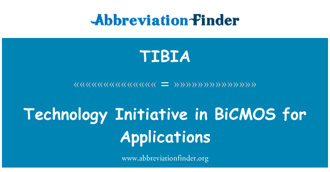 TIBIA: Iniciativa tecnològica conjunta en BiCMOS per a aplicacions