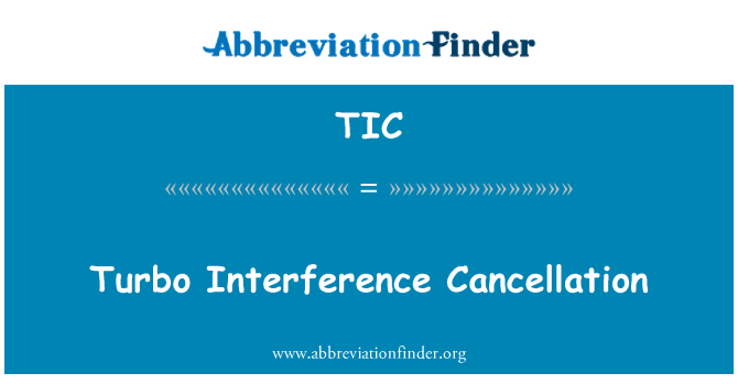 TIC: Turbo entèferans eliminasyon