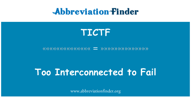 TICTF: مترابطة جداً للفشل