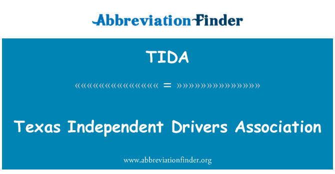 TIDA: Texas Independent Drivers Association
