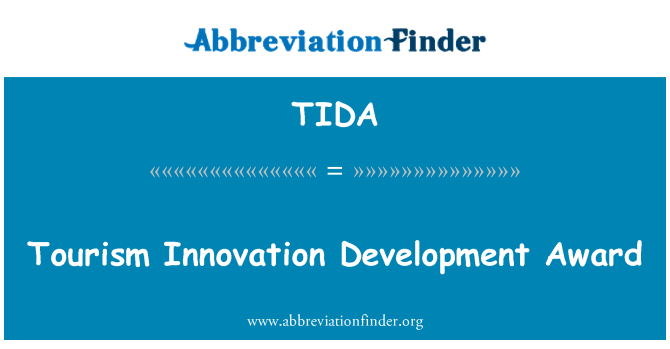 TIDA: Tourism Innovation Development Award