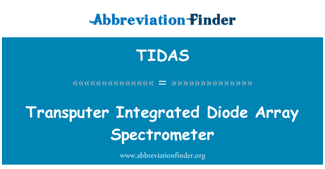 TIDAS: Transputer integrate Diode Array spectrometru