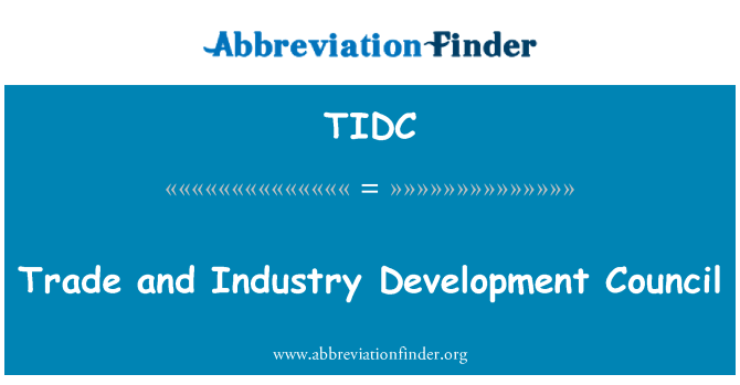 TIDC: Komès e endistri devlòpman konsèy