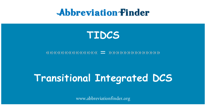 TIDCS: Transitorju DCS integrata
