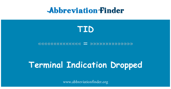 TID: Terminal navedba padla