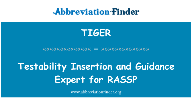 TIGER: Testability memasukkan dan bimbingan pakar untuk RASSP