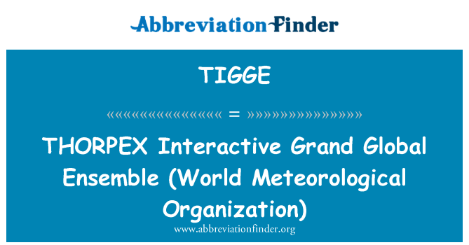 TIGGE: THORPEX interaktif Grand Global membuat pertunjukkan (Pertubuhan Meteorologi Dunia)
