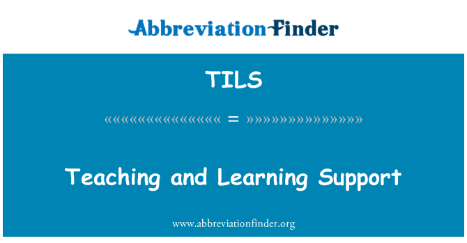 TILS: Teaching and Learning Support