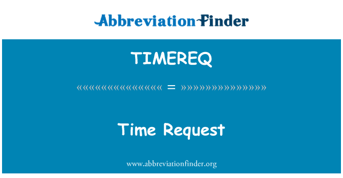 TIMEREQ: Час запиту