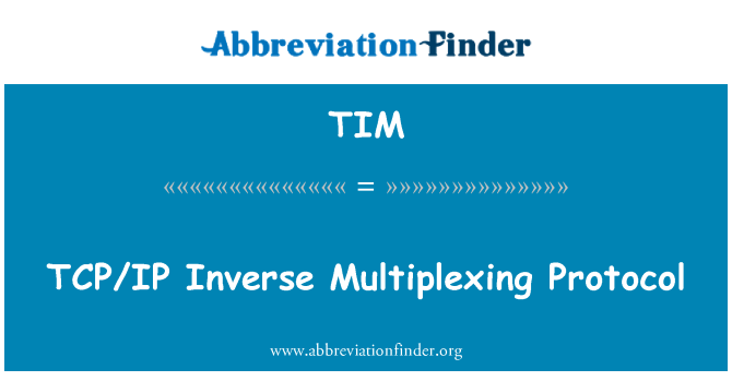 TIM: Protocole de multiplexage Inverse de TCP/IP