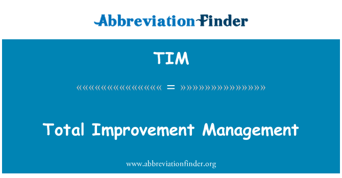 TIM: Amelyorasyon total de Gestion