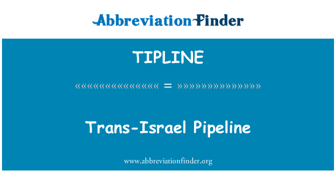 TIPLINE: Conducta trans-Israel