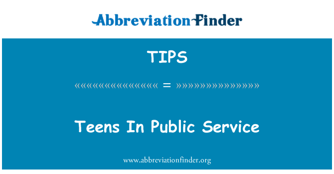 TIPS: Adolescents en el servei públic