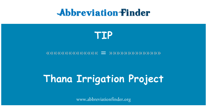 TIP: Thana zavlažování projekt
