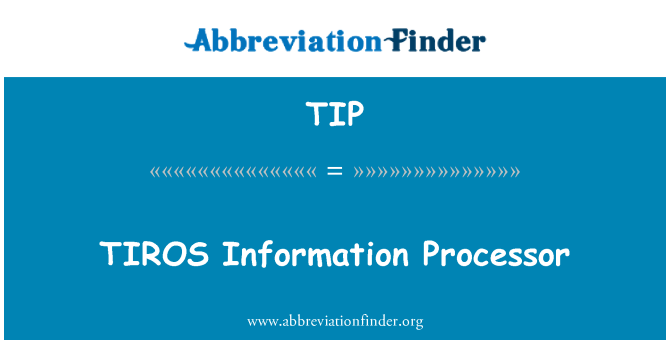 TIP: TIROS Information Processor