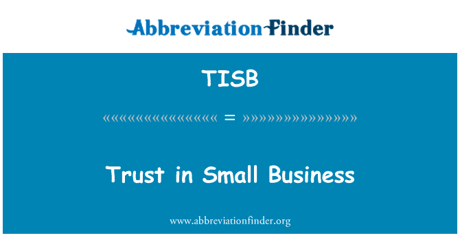 TISB: 在小型企業信任