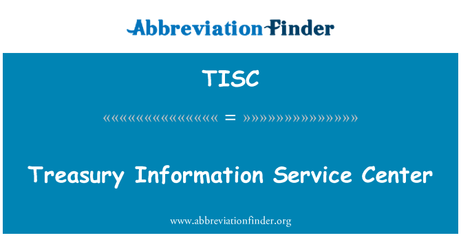 TISC: Sant sèvis enfòmasyon trezò