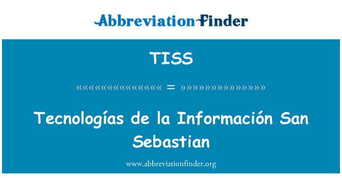 TISS: Tecnologías de la Información San Sebastian