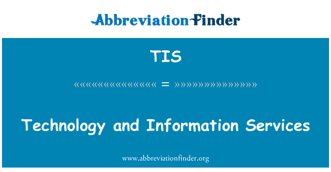 TIS: Tecnologia i serveis d'informació