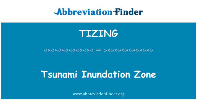 TIZING: אזור ההצפה הצונאמי