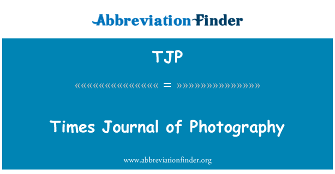 TJP: Times Journal of Photography
