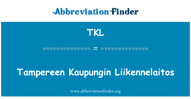 TKL: تمپارین کاوپونگان لااکاننیلیتاوس