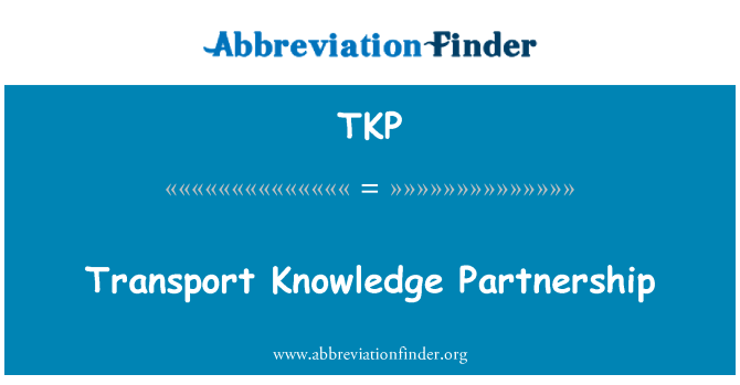 TKP: Transporte Knowledge Partnership