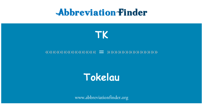 TK: Tokelau