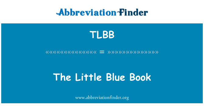 TLBB: Little Blue Book
