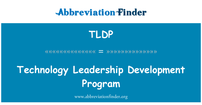 TLDP: Programme de développement de Leadership technologique