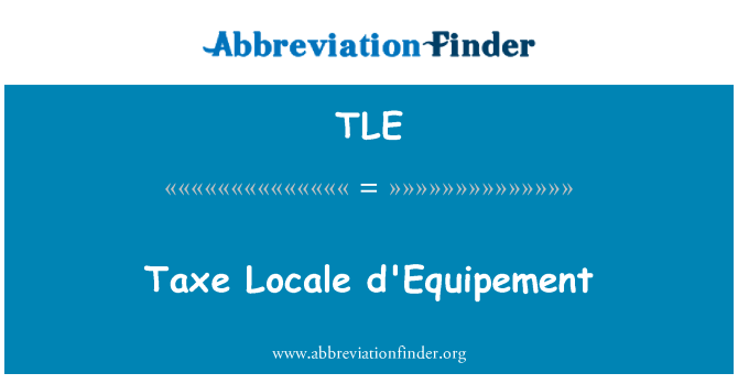 TLE: Taxe Locale producenter