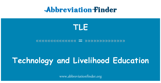 TLE: Technology and Livelihood Education